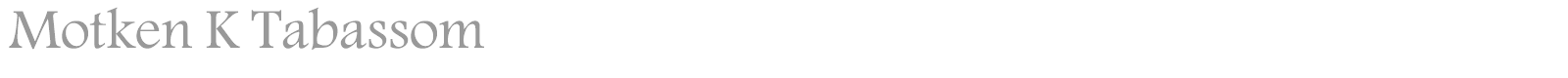 Motken K Tabassom font preview